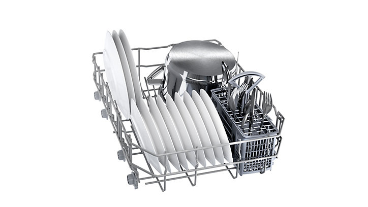 Lave-vaisselle encastrable 9 couverts Bosch SRV2IKX10E L. 44.8 cm blanc