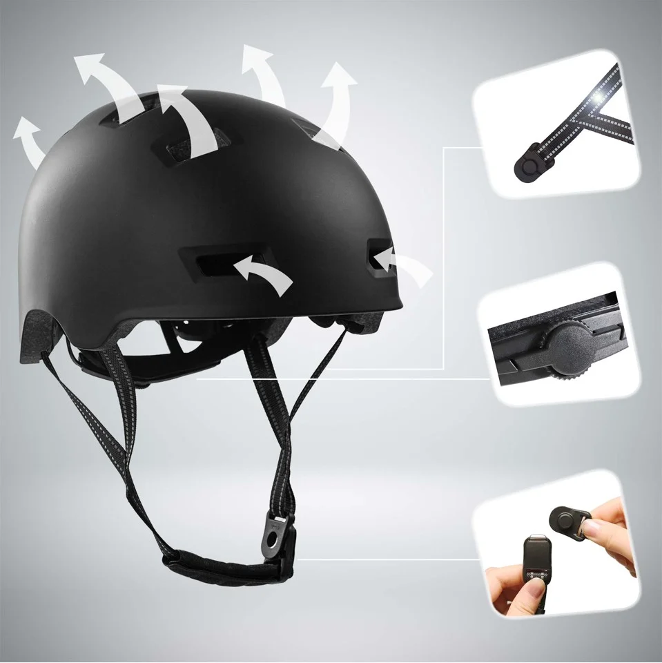 Crazy Safety - Sort hjelm - Black - M (54-57cm)