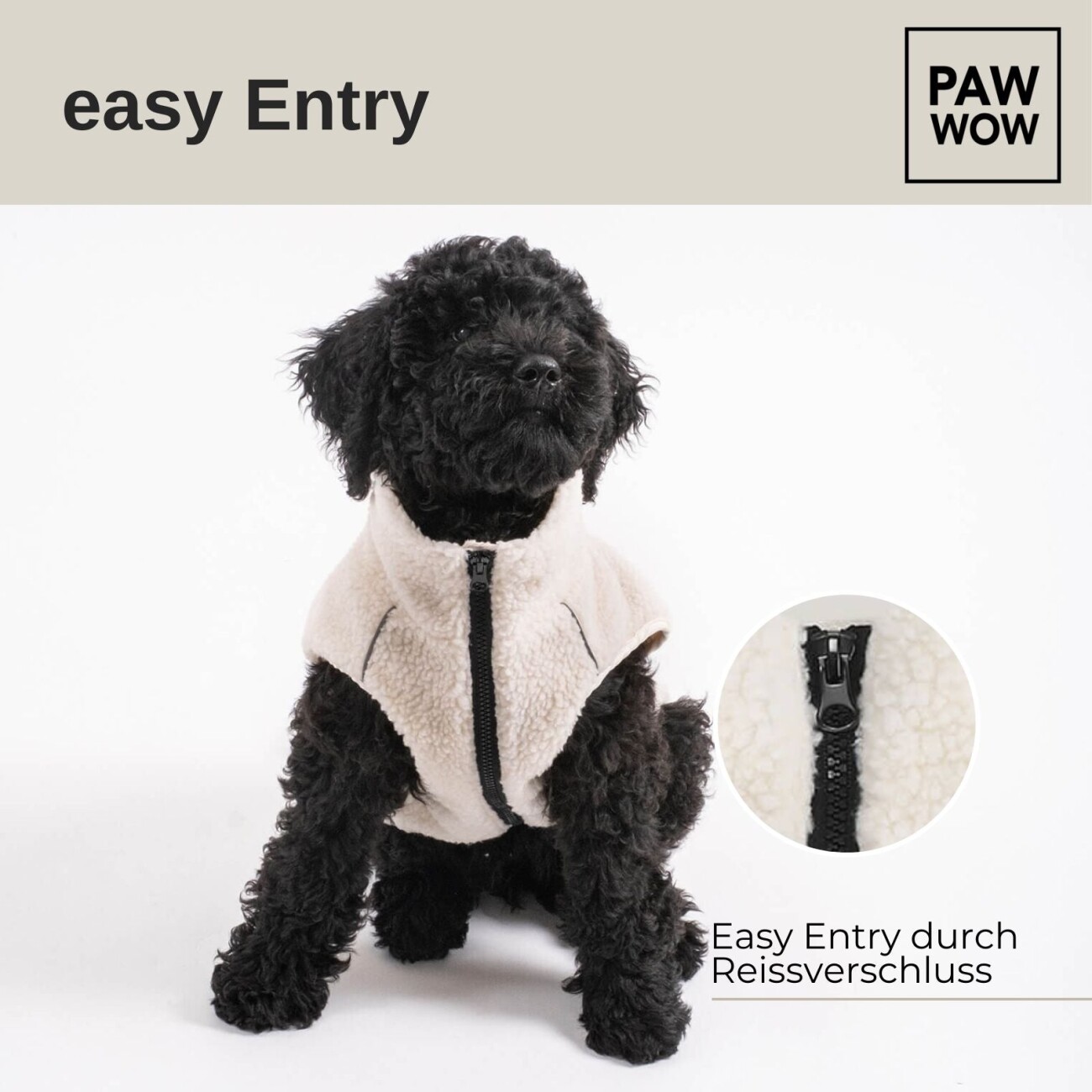 PAW WOW Hundejacke MIKA Beige XS