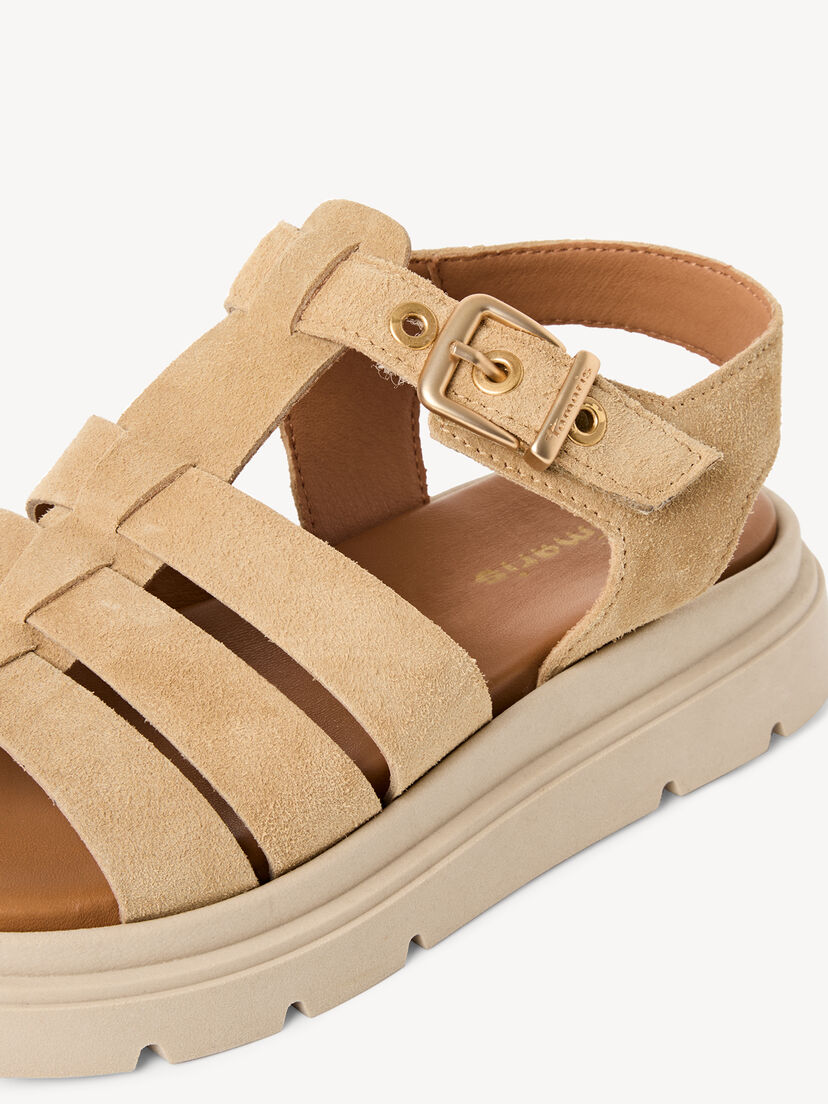 Leren Sandaaltje - beige
