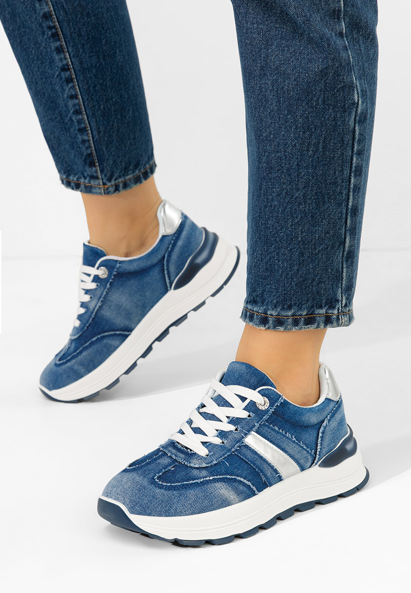 Baskets pour femme denim Elenya