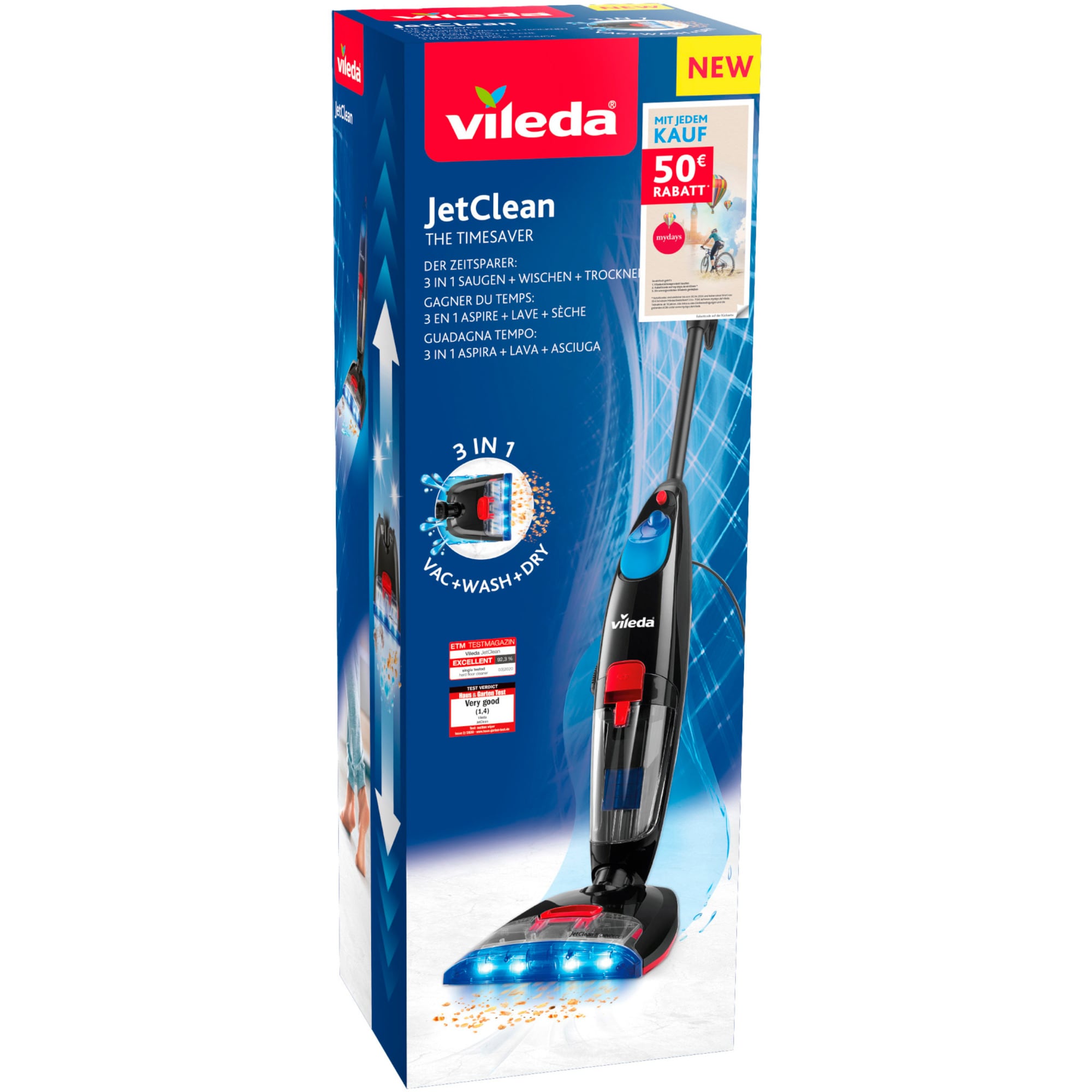 Vileda Hartbodenreiniger JetClean mydays