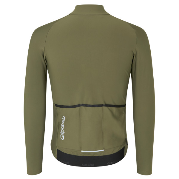 GripGrab PACR Thermal langærmet cykeltrøje Olive Green herre