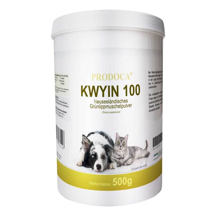 Grünlippenmuschel Kwyin 100 Pulver für Hunde / Katzen, 500 g