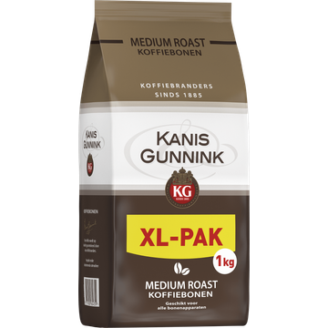 Kanis & Gunnink Medium Roast Koffiebonen XL-Pak 1000 g