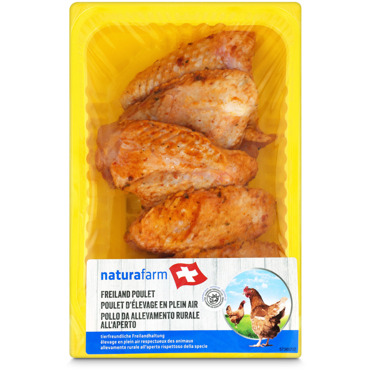 Naturafarm Pouletflügeli gewürzt 5 Stück 380g