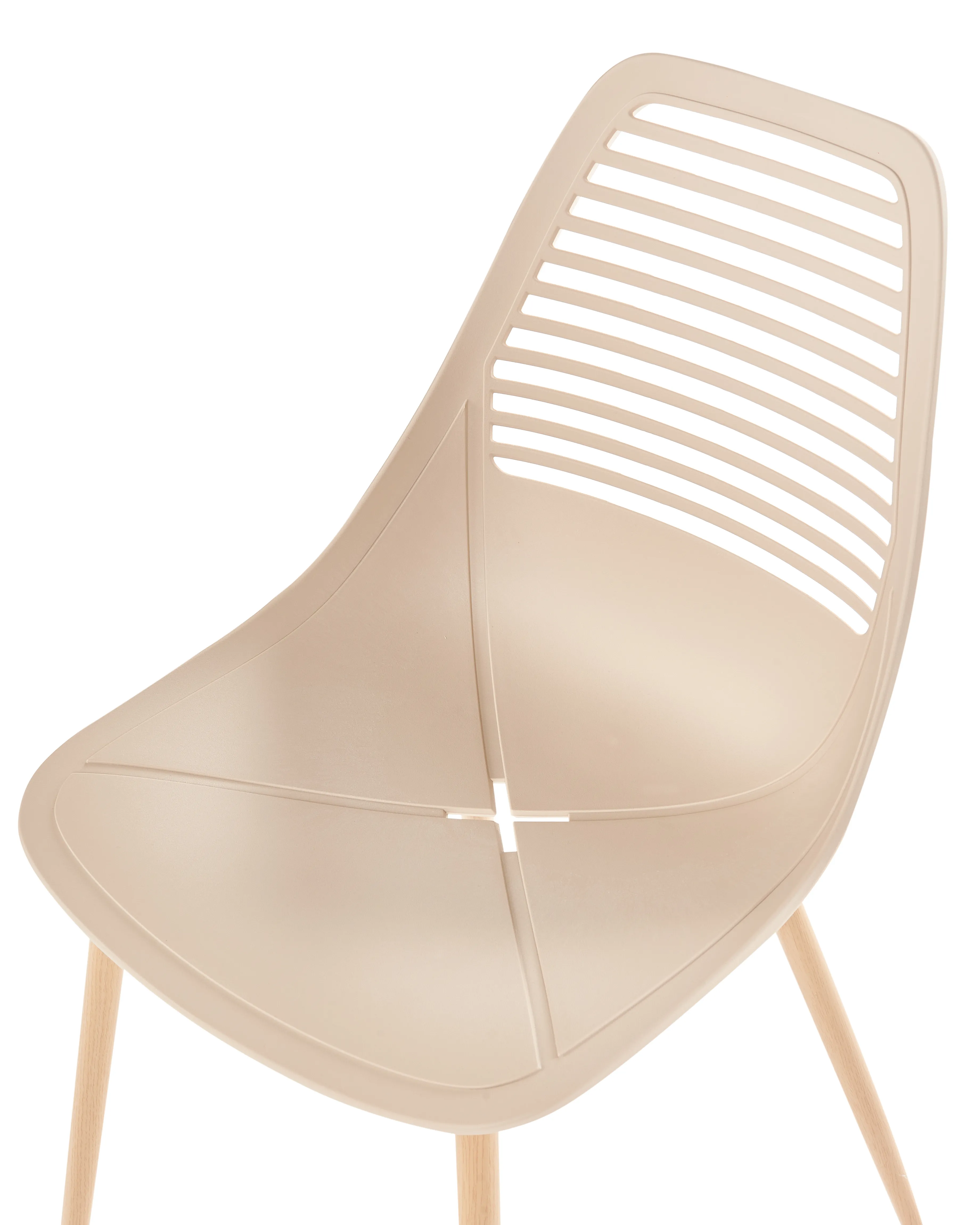 Set van 4 eetkamerstoelen MONTELLO Beige