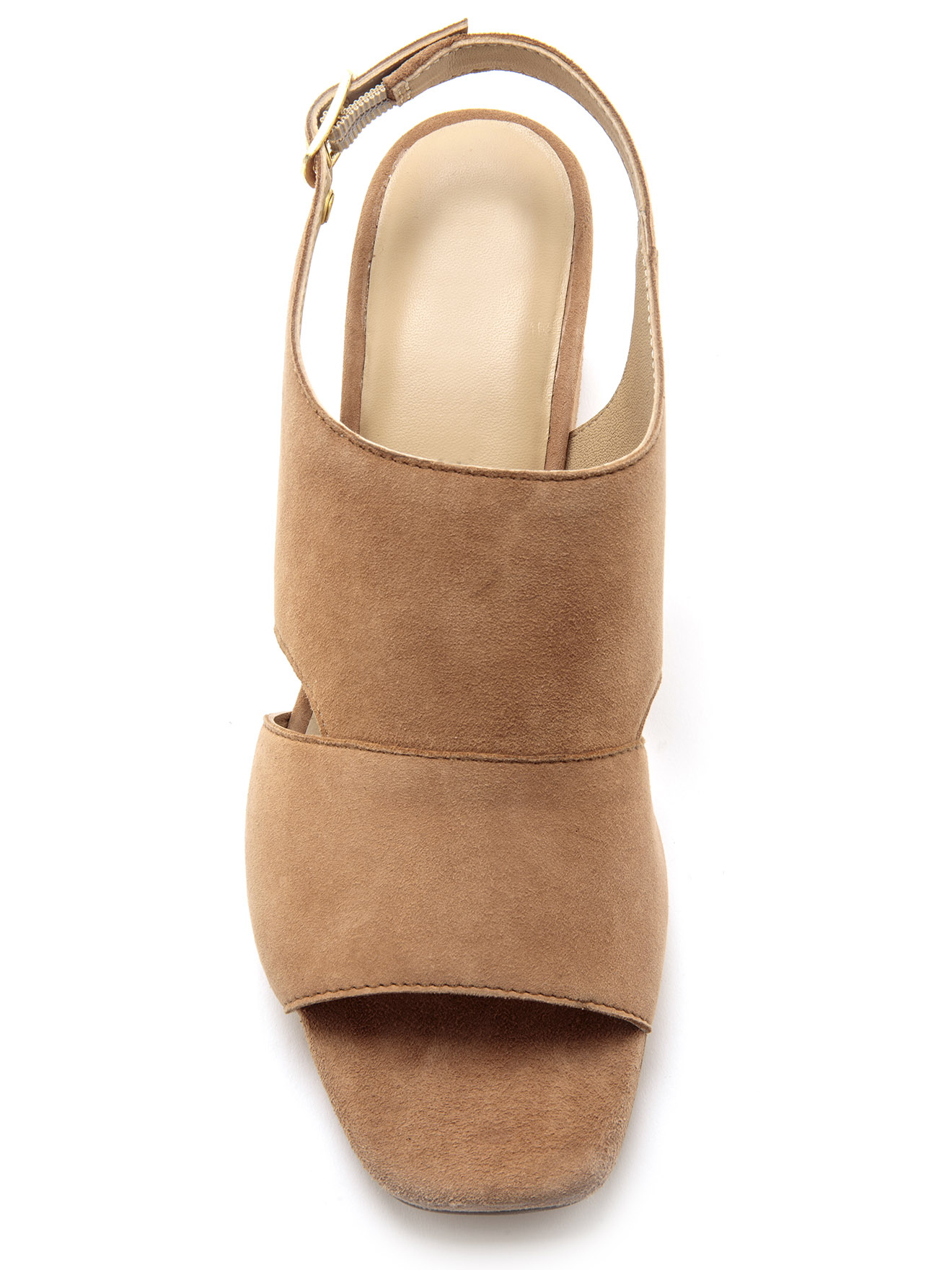 Sandales cuir velours à aérosemelle