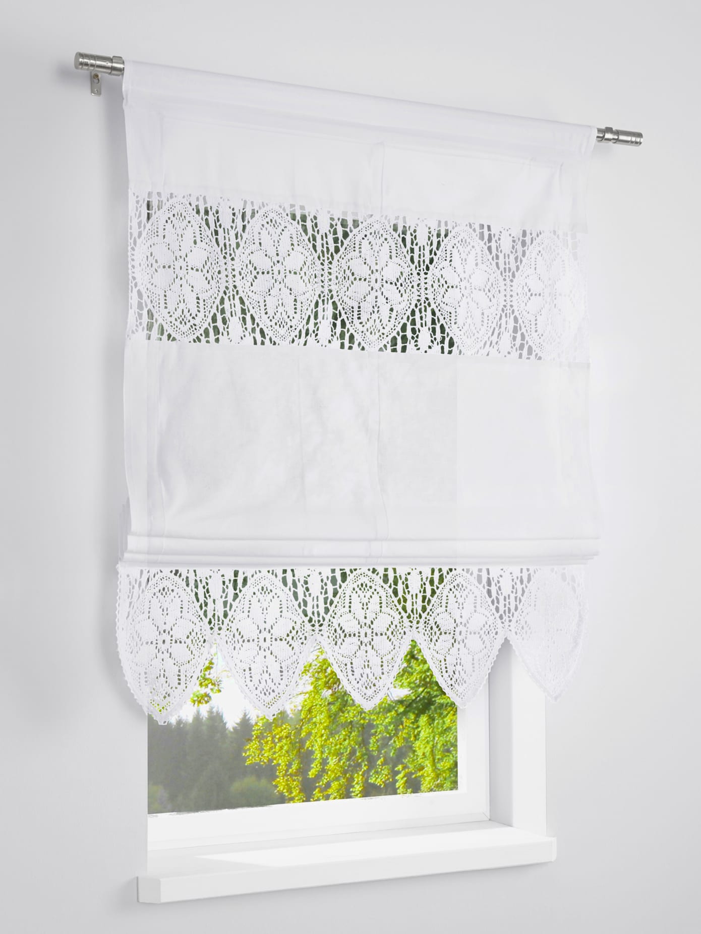 Store-bateau bordure au crochet