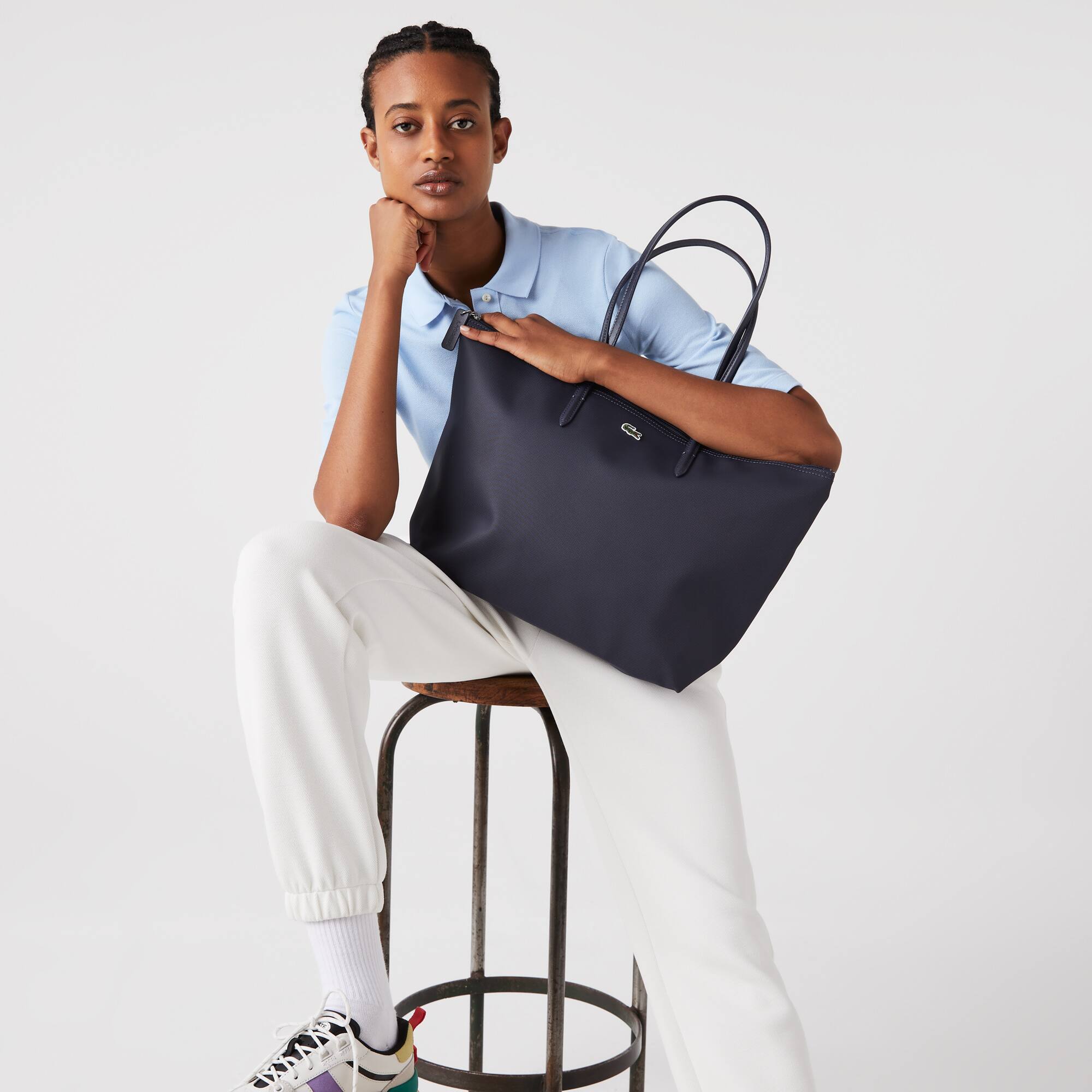 Damen L.12.12 Concept Tote Bag mit Reißverschluss Taschen - Blau - Lacoste - Damen