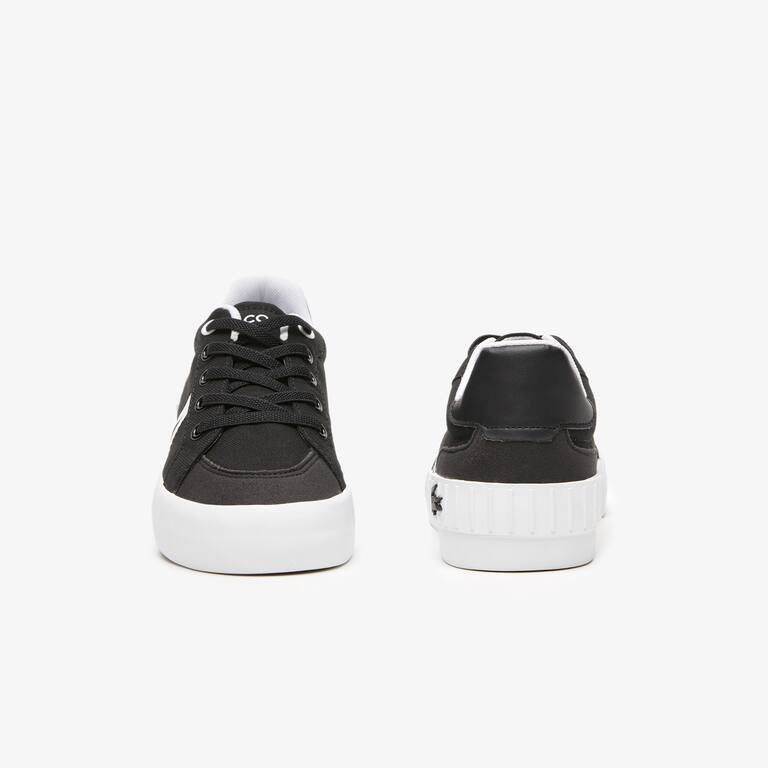 Sneakers L004 enfant Lacoste en textile Sneakers - Noir - Lacoste - Enfant