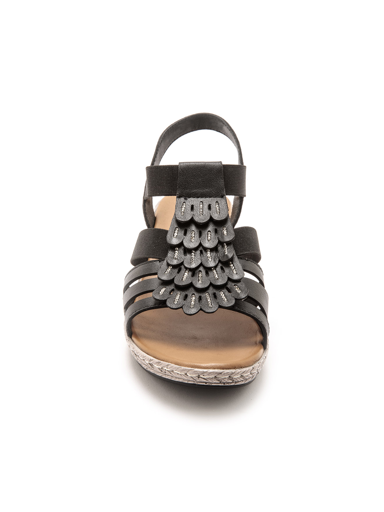 Sandales fantaisie en cuir