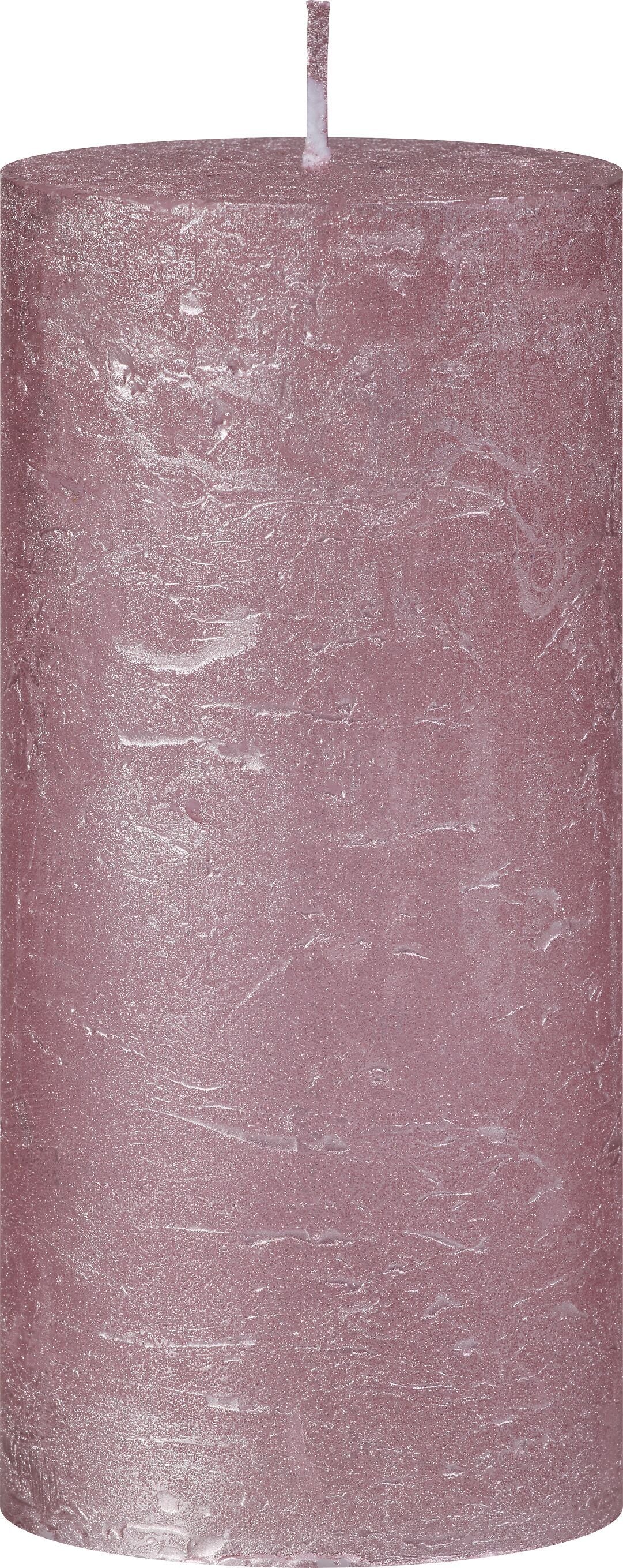 LOU Zylinderkerzen - Rosa / H: 15.0 cm