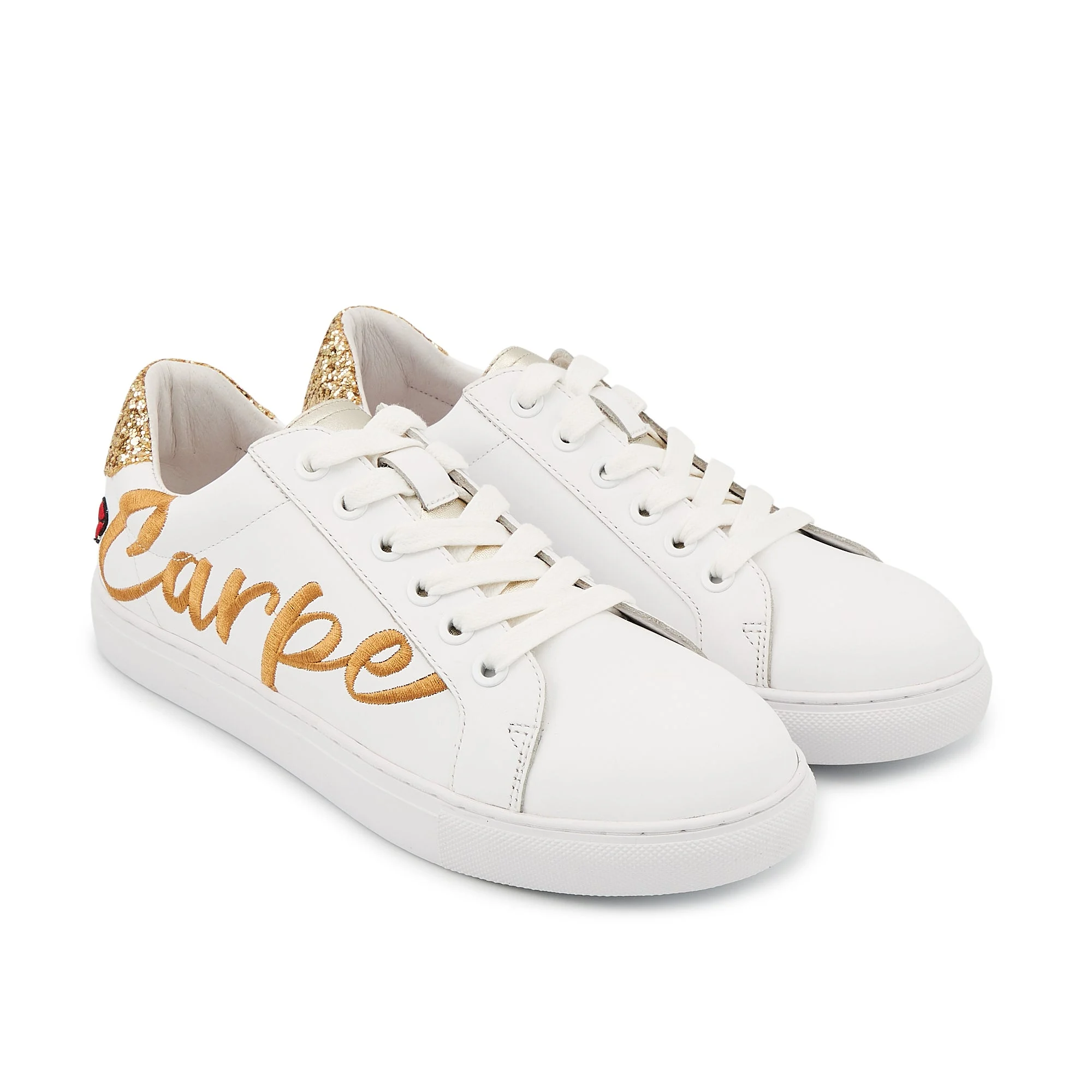 SIMONE CARPE DIEM - Sneakers en cuir | Blanc