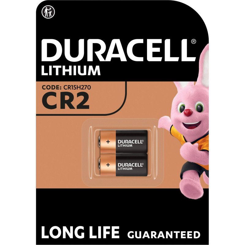 Duracell CR15H270 - Pack de 2 piles bâton Lithium CR2 - 3V