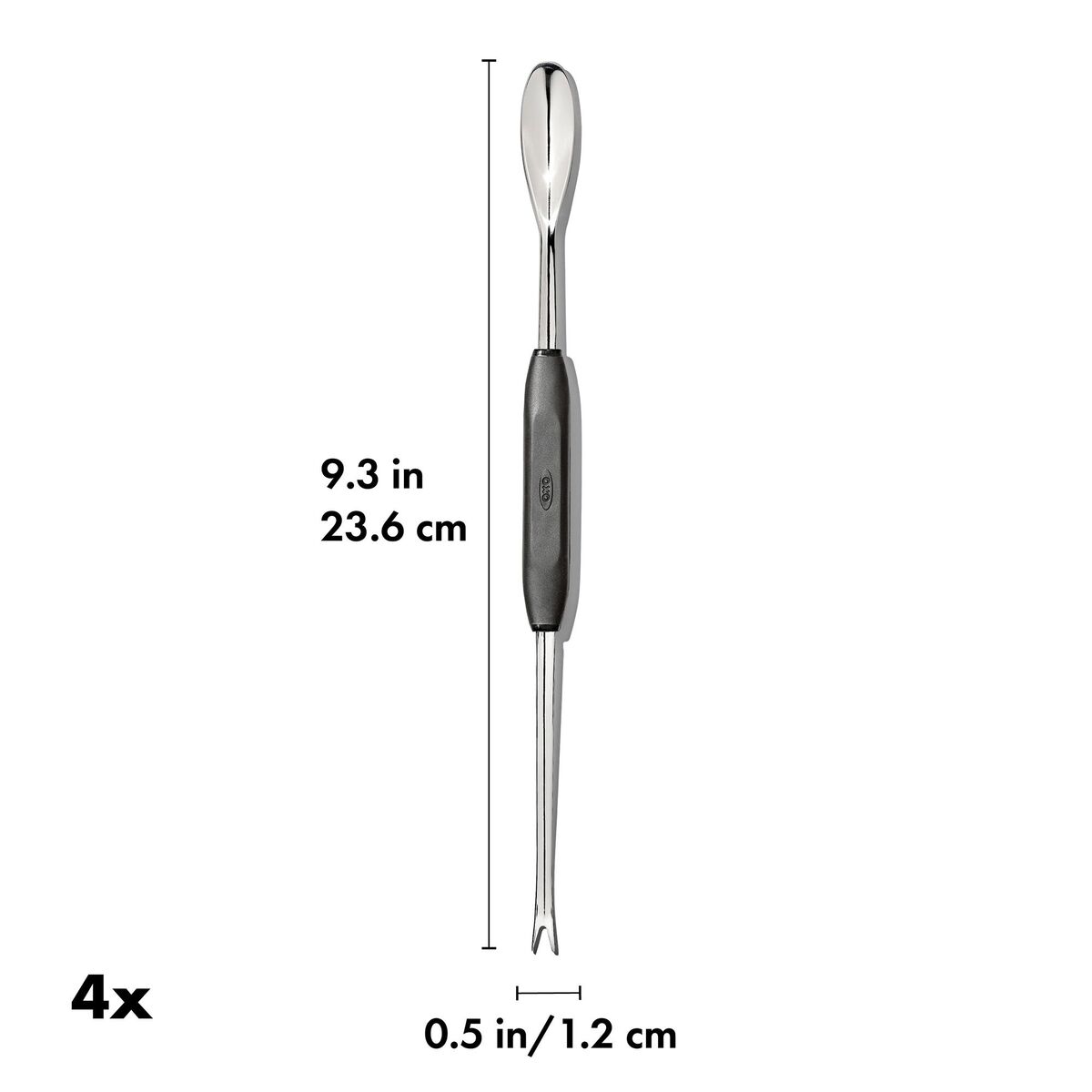 Skalldyrgafler sett 4 stk, svart
