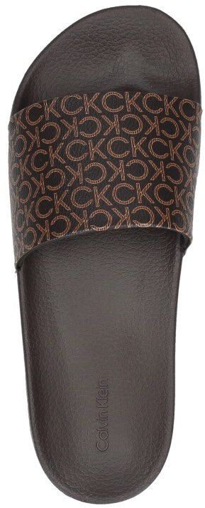 Calvin Klein Pool Slide - Mono donkerbruin
