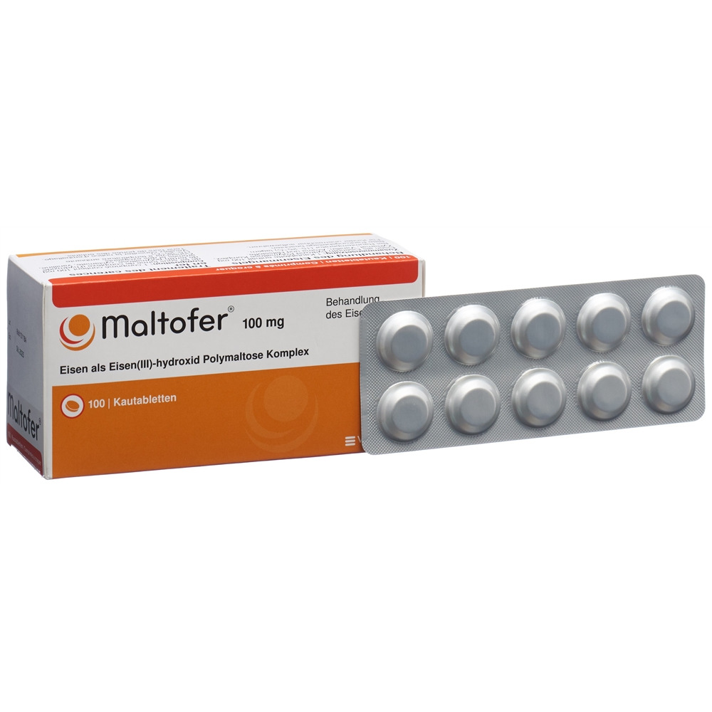 MALTOFER Kautabl 100 mg Blist 100 Stk<br>100 Stück, Blister, Kautablette
