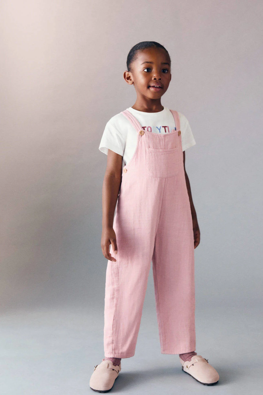 Mango Kids tuinbroek roze