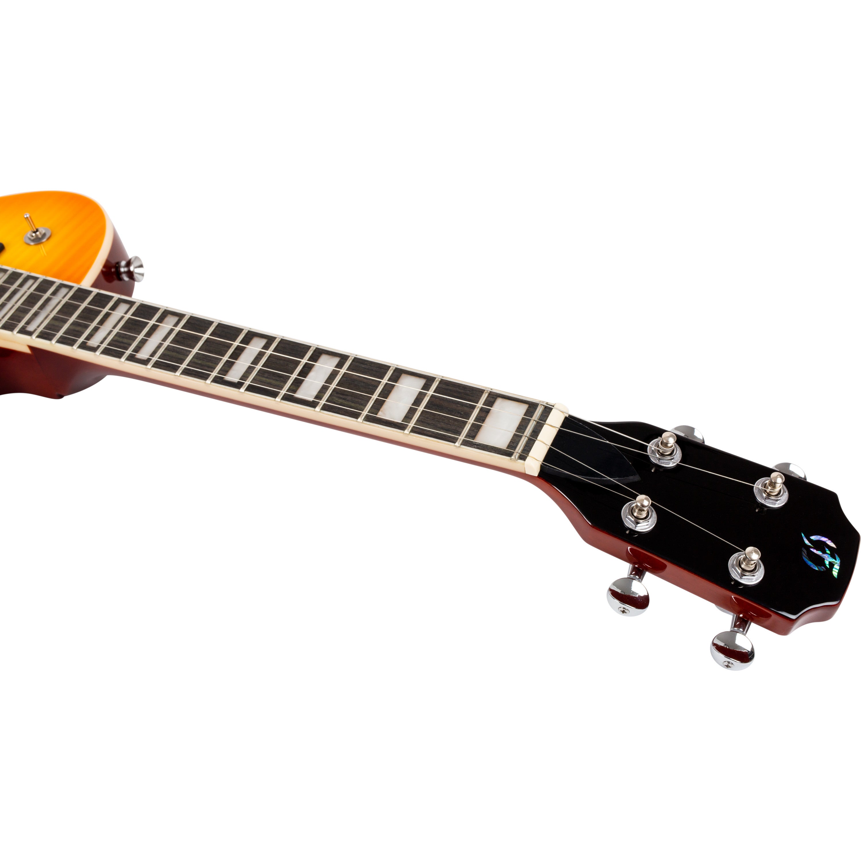 Flight Rock Series Centurion Tenor Vintage Burst solid body elektrische ukelele met gigbag