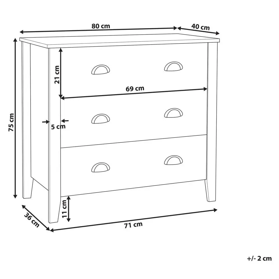 DONOVAN - Commode - Wit - Spaanplaat