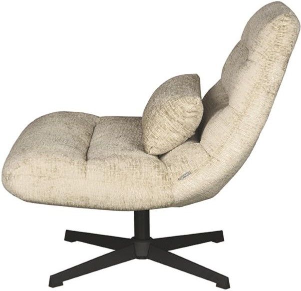 Draaifauteuil Beige Elegance WX-67.002 Nox B77 x D62 x H53 cm