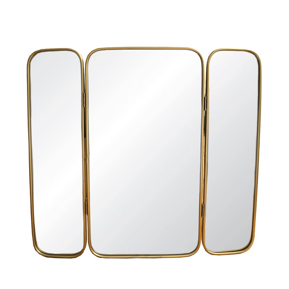 Miroir triptyque rectangulaire doré Atelier jasmin