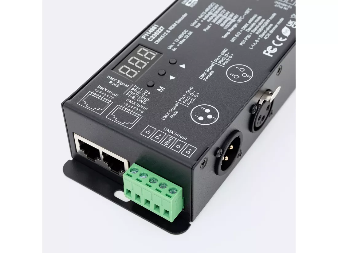 Décodeur DMX512 RDM pour Ruban RGB/RGBW High Power RGB/RGBW