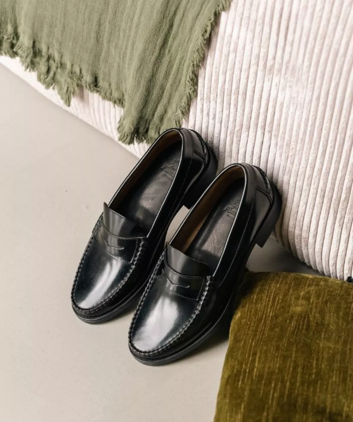 Mocassin Manhattan Noir Lisse