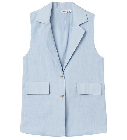 Name It Vest - NkfFalinnen - Chambray Blue