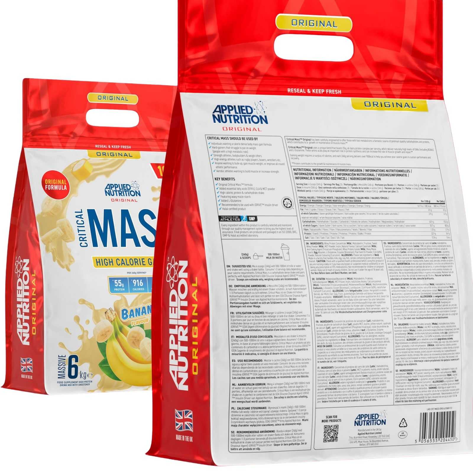 Applied Nutrition Critical Mass Original 6 kg