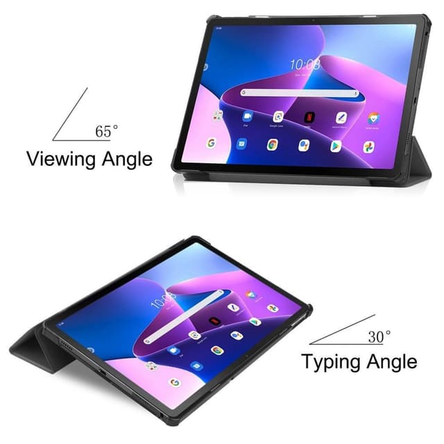 Til Lenovo Tab M10 Plus (Gen 3) Trifoldet Stativdæksel
