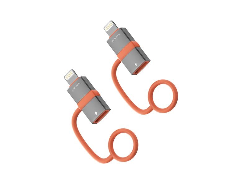 4smarts Adapter USB-C auf Lightning 2er Set USB-C auf Lightning Adapter mit 27 W PowerDelivery 2er Set