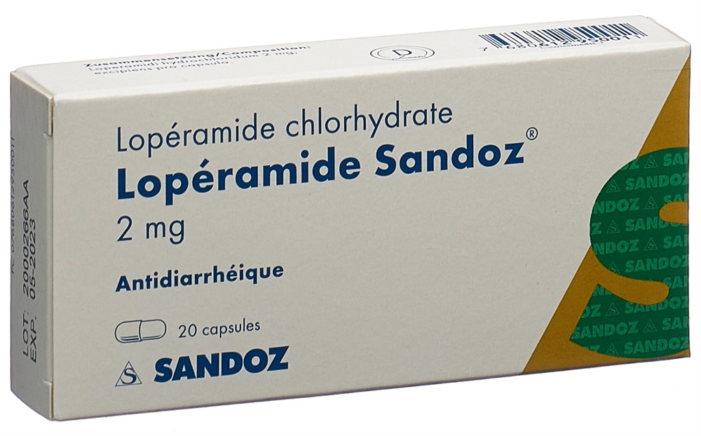 LOPERAMIDE Sandoz Kaps 2 mg Blist 20 Stk