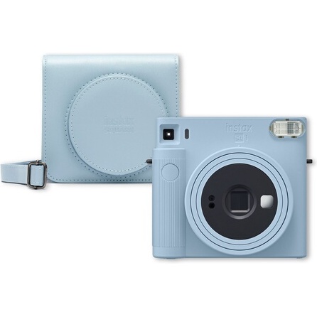 Appareil photo instantané Fujifilm Pack Evasion Instax Square SQ1 Bleu + 10 vues + Housse