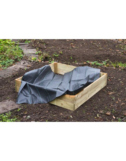 Nature Gronddoek Kleine Moestuinbak Zwart - Groeifolie Gronddoek