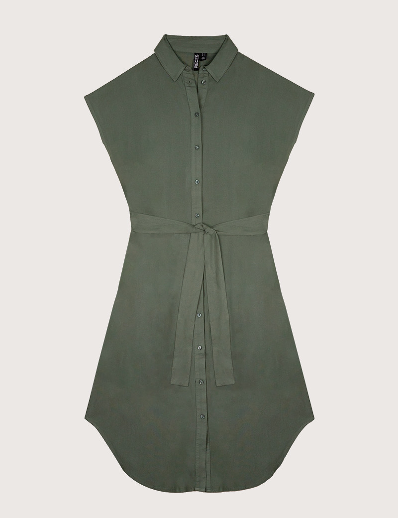 PIECES ROBE CHEMISE NYA VERT
