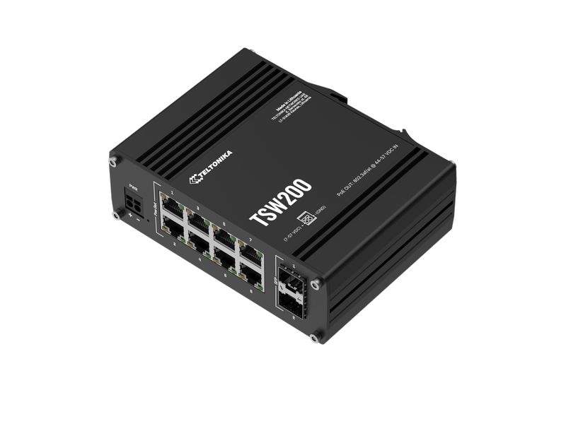 Teltonika PoE  Switch TSW200 10 Port Industrial Unmanaged PoE  Switch