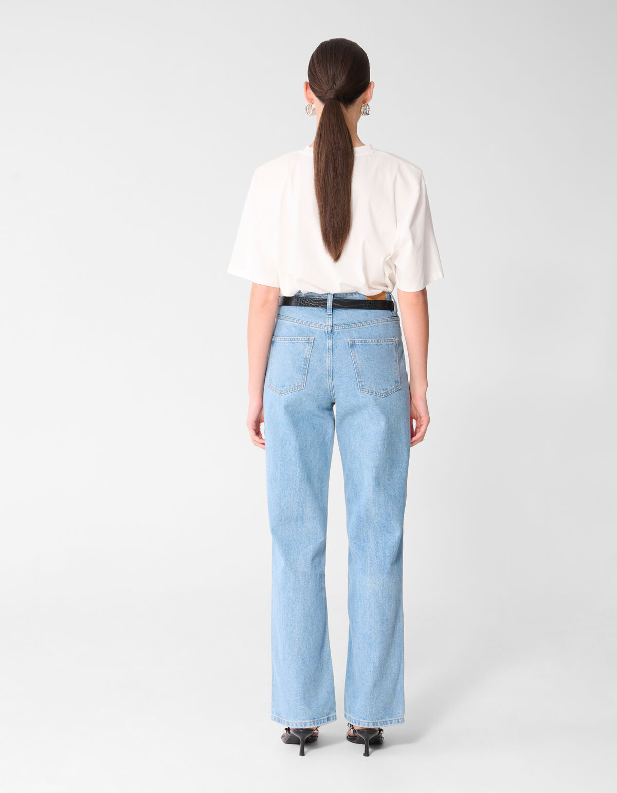 Wide Leg Fit Jeans Mediumstone