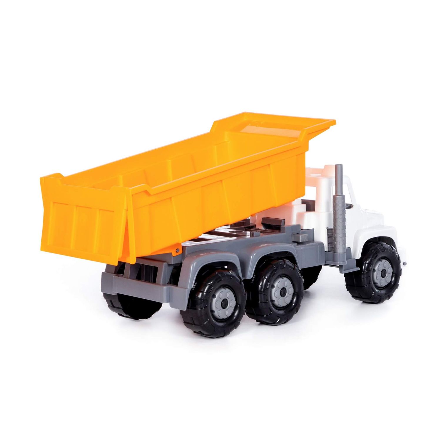 Polesie Spielzeug LKW, Kipper 96241 Ladefläche, Pritschenwagen, Kippfunktion orange