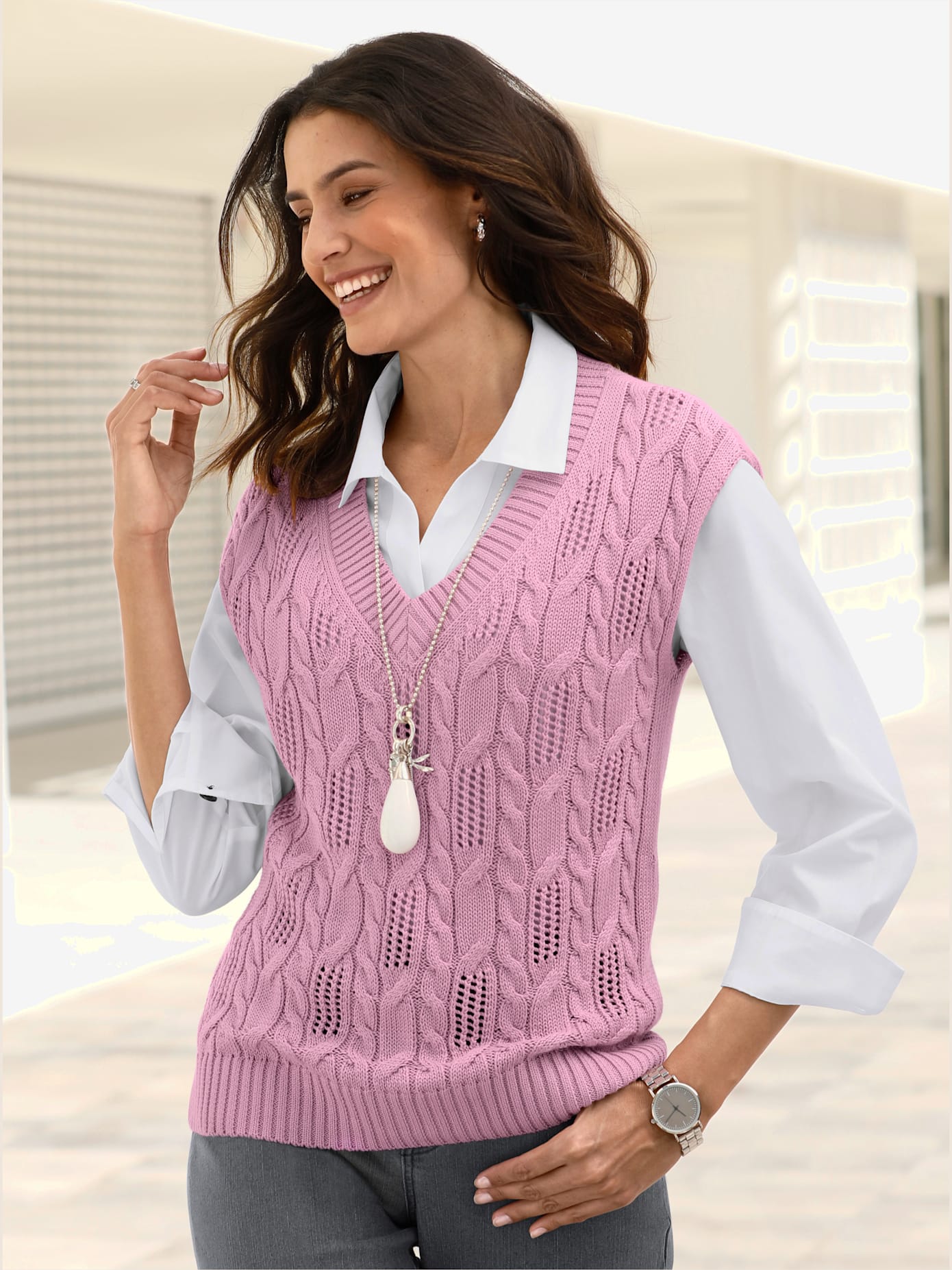 Débardeur en tricot 50% coton