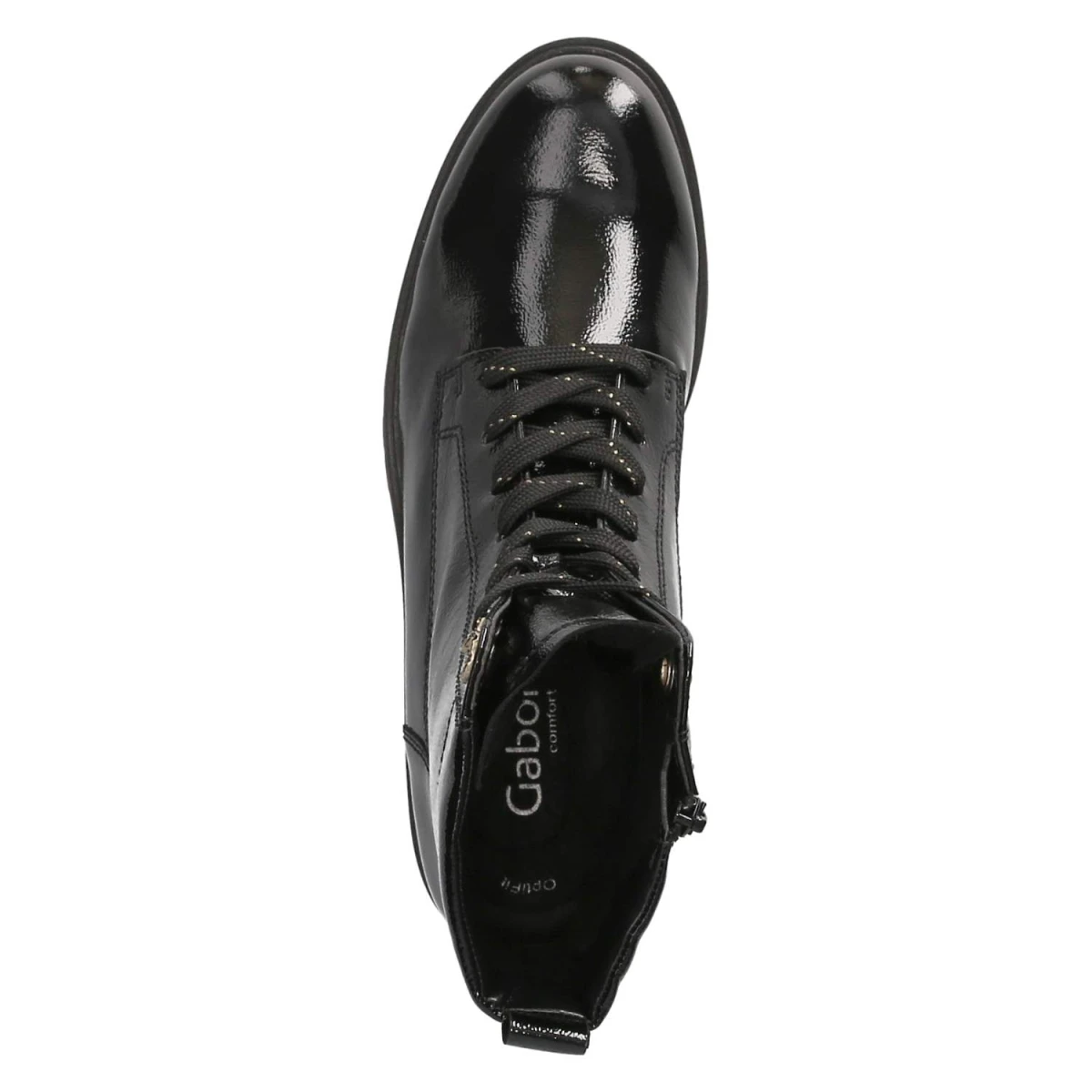 GaborSchnürstiefeletten - schwarz (Mic/gold)