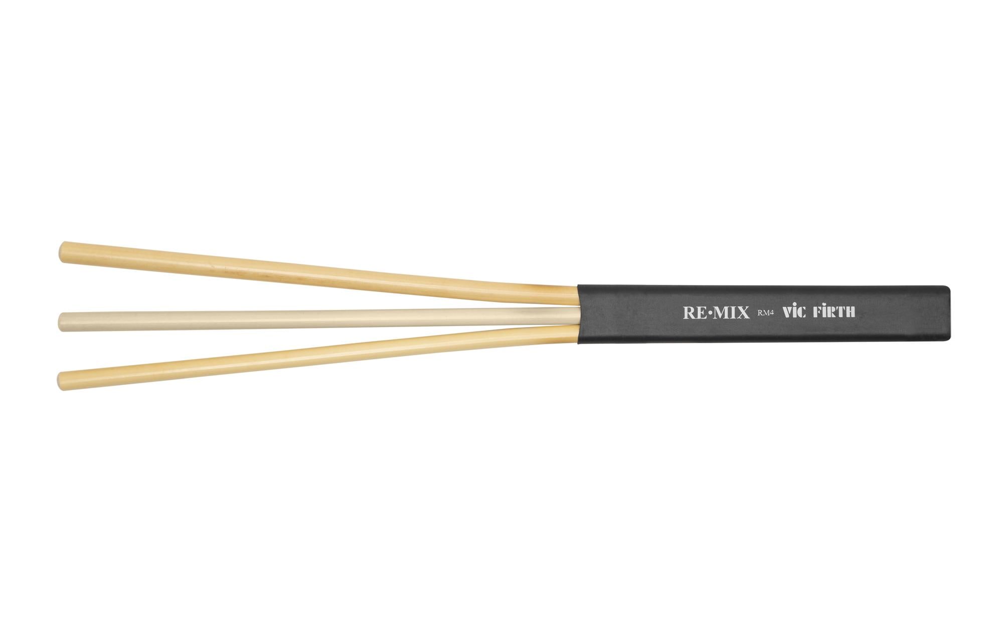 RM4 Remix Rattan/Birke PaarVielseitige Drum-Besen für einen ausdrucksstarken Spielstil