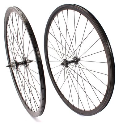 JEU DE ROUES FIXIE 28  NOIR KHEBIKES