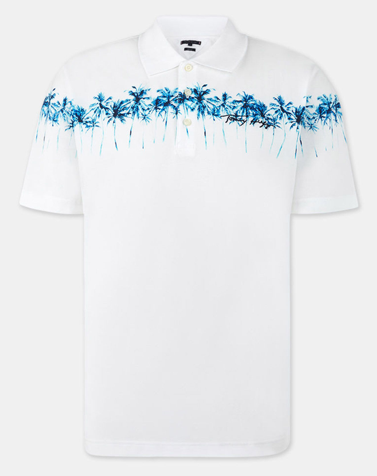 Tommy Hilfiger Polo Regular Placed Palm blanc