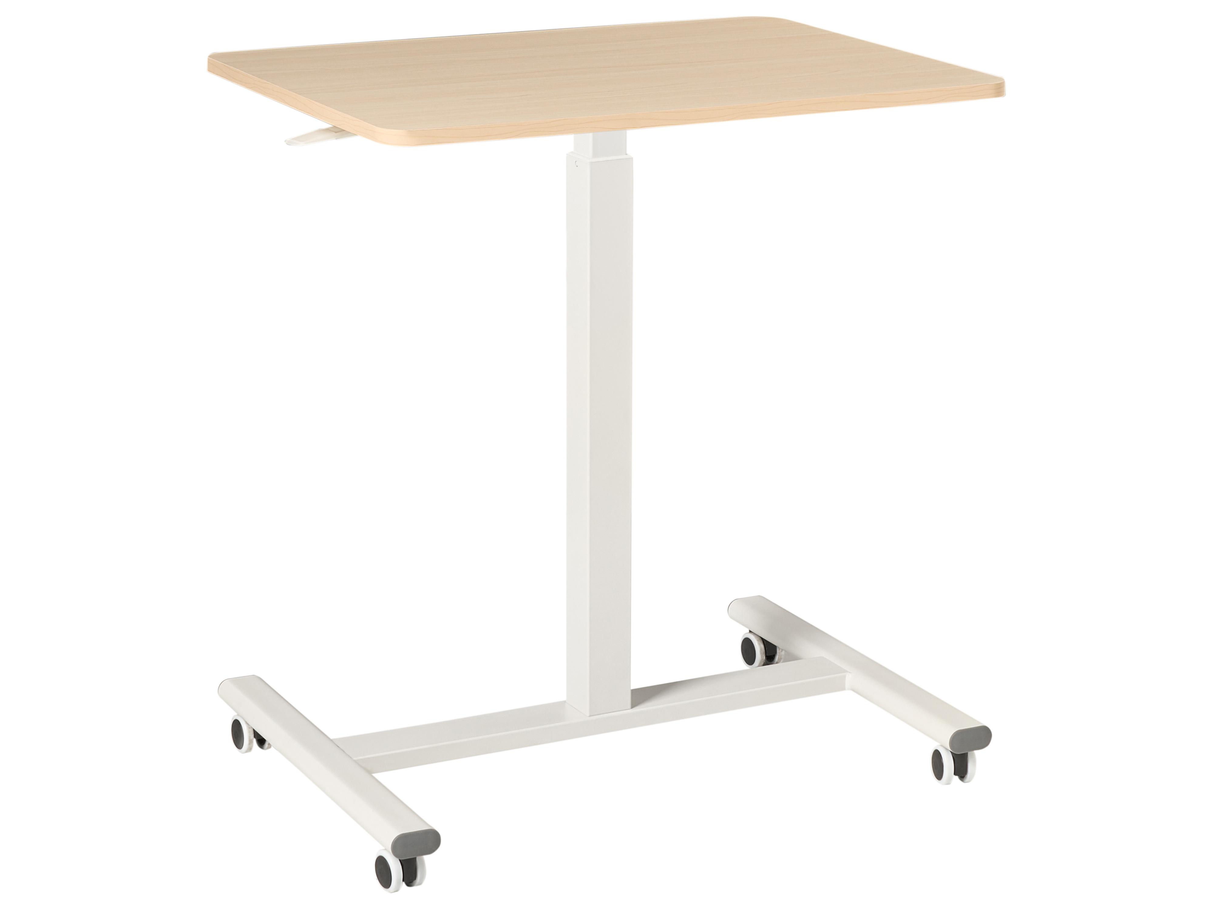 Handmatig verstelbare laptopstandaard ACADEMIA Lichtbruin/wit 65 cm 48 cm
