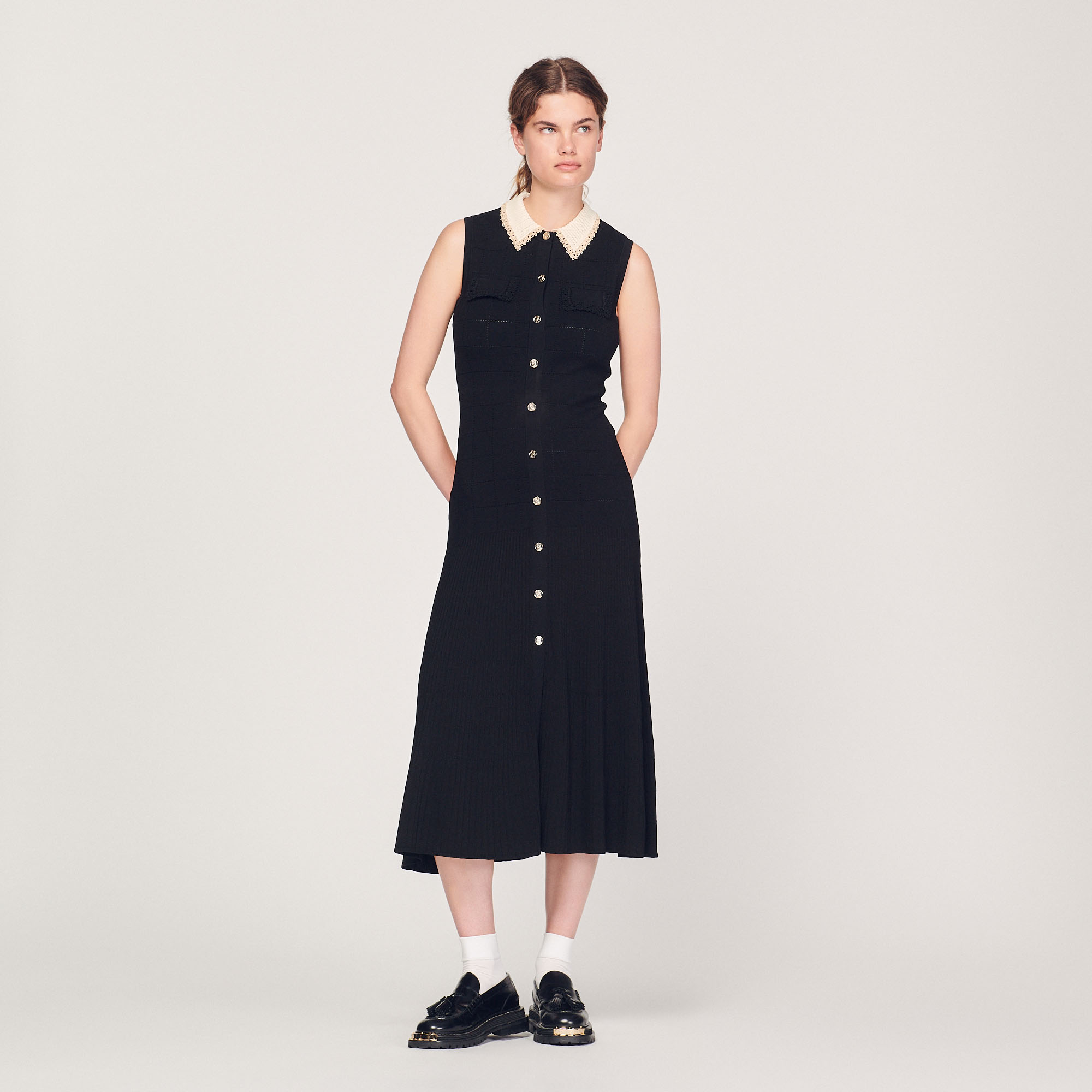 Robe longue sans manches