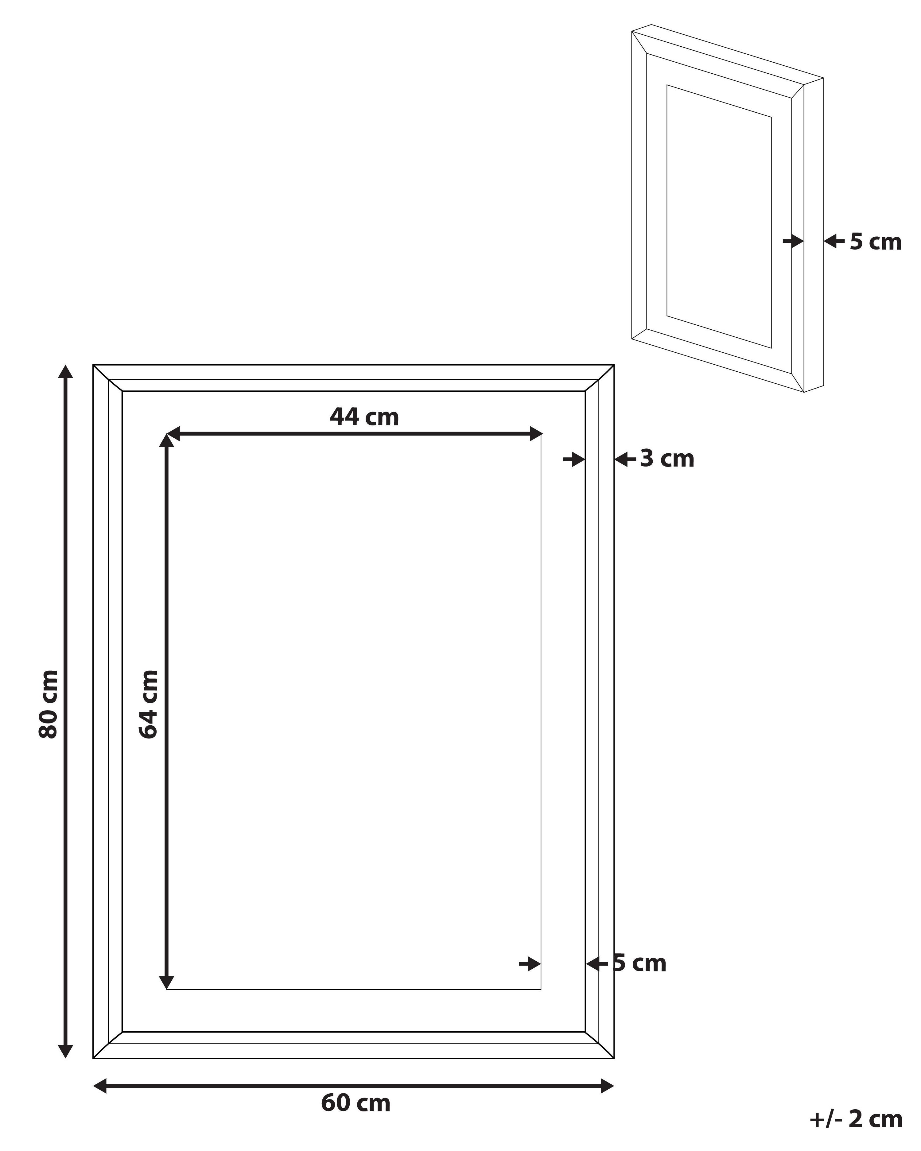 Ingelijste afbeelding BALALA Dieren motief 60 x 80 cm Roze