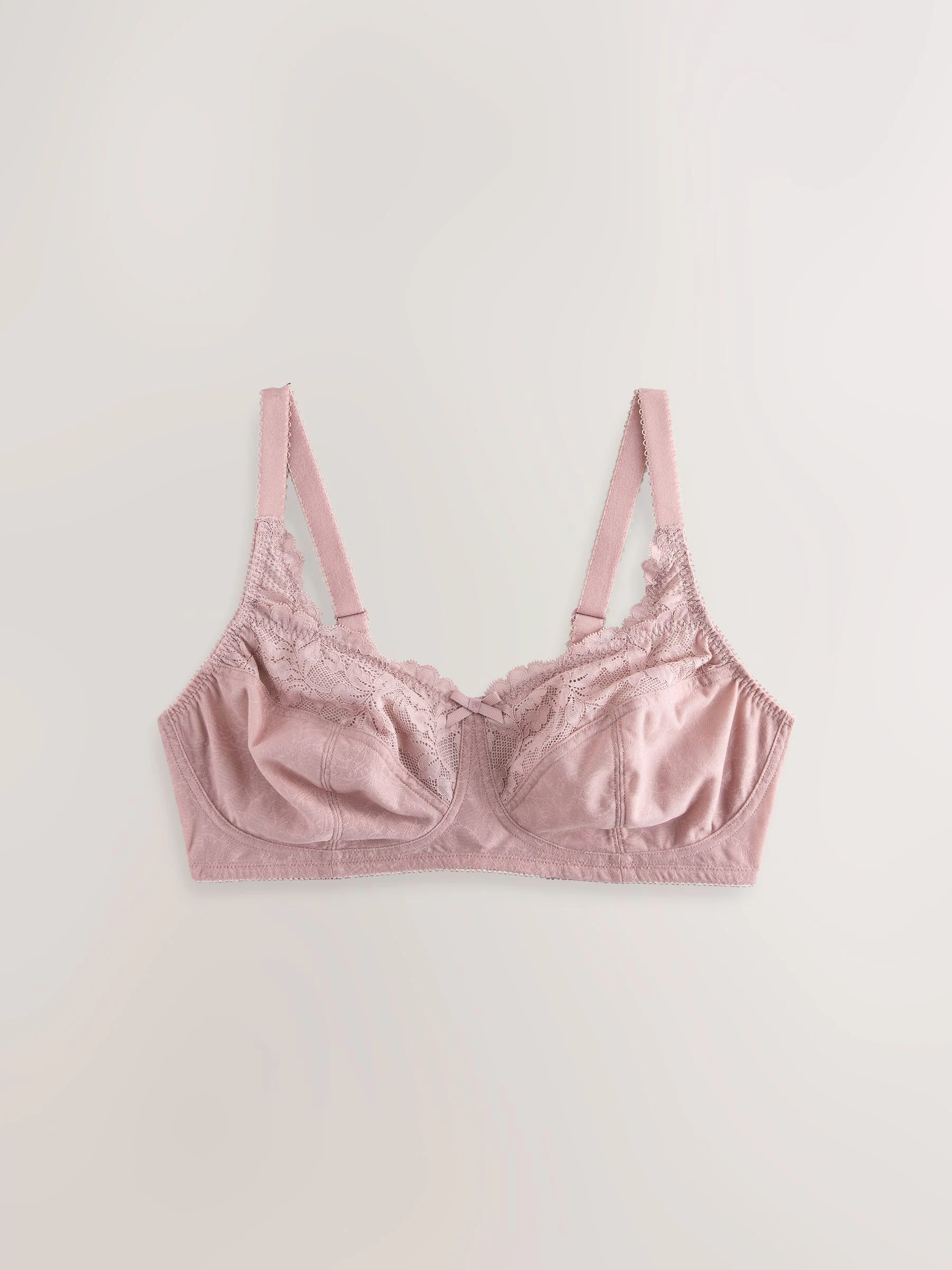 Marineblauw/bessenrood/roze - Total Support ultiem comfortabele kanten beha's met volledige cups 3 stuks
