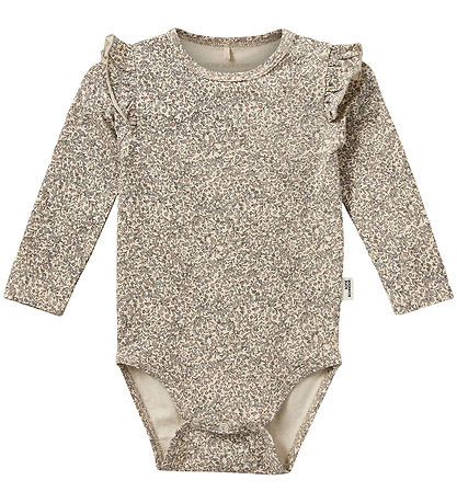 Sofie Schnoor Body l/ä - Dictesb - Beige m. Blumen